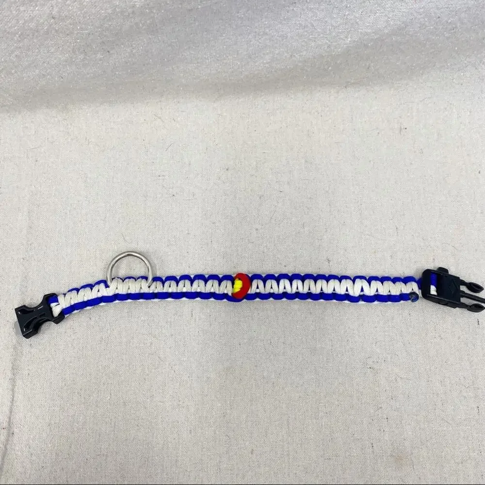 Colorado‎ flag theme ripcord dog collar 14 inches/medium